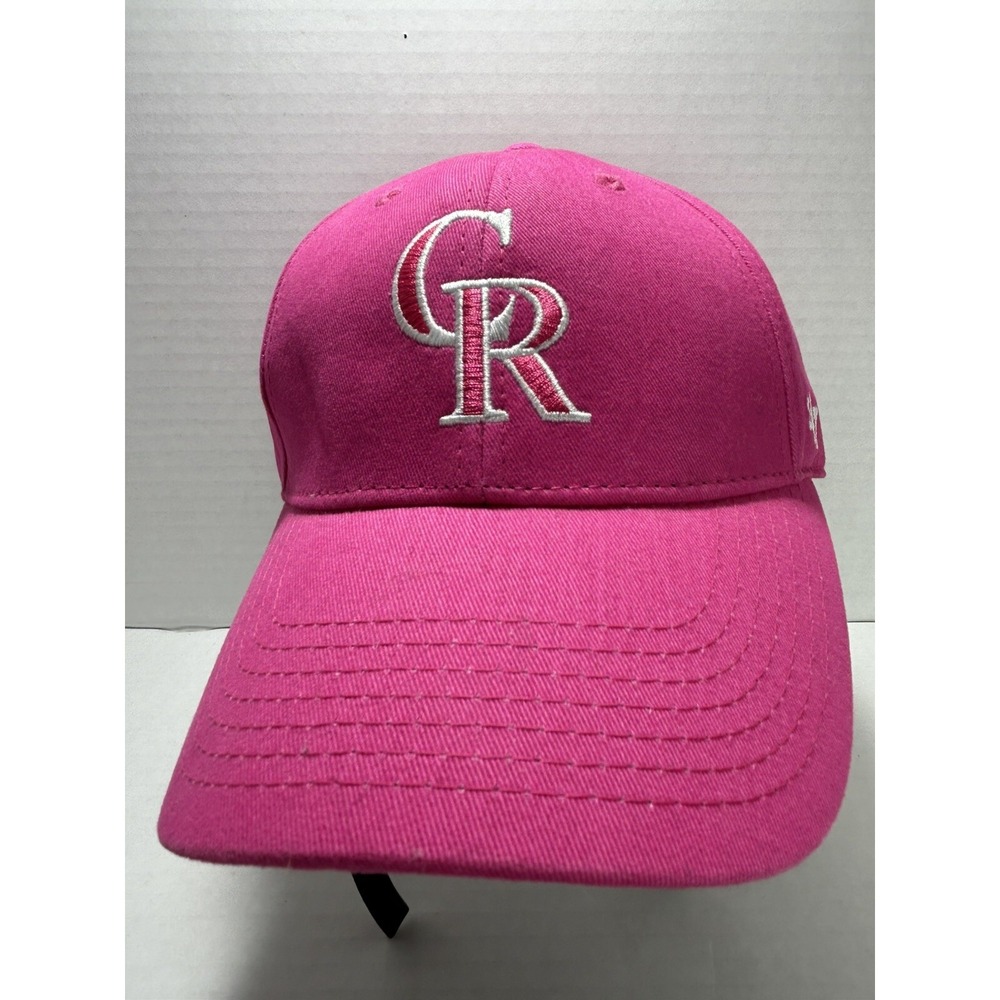 47 Brand Colorado Rockies MLB‎ Baseball Pink Hat Cap Youth